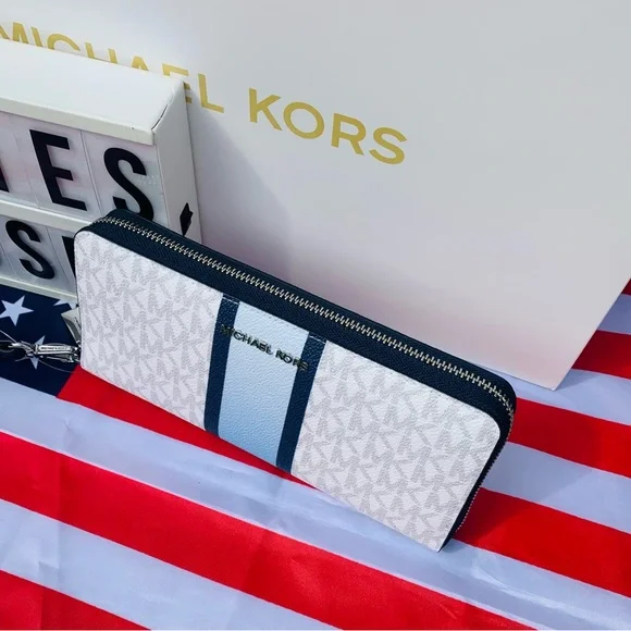 NWOT OMBRE MICHAEL KORS FULL ZIP WALLET HTF - Picture 11 of 12